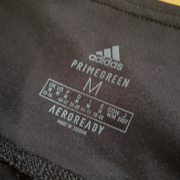 🏷ADIDAS Womens Lightweight High Rise 3-Stripe Mesh 7/8 Leggings - M - Picture 9 of 11